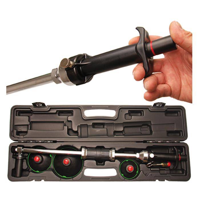 Vakuum-Ausbeulsatz mit Gleithammer und Handpumpe