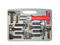 Hammer-und Meißelset groß mit austauschbaren Aufsätzen - 13-teilig - mit Koffer