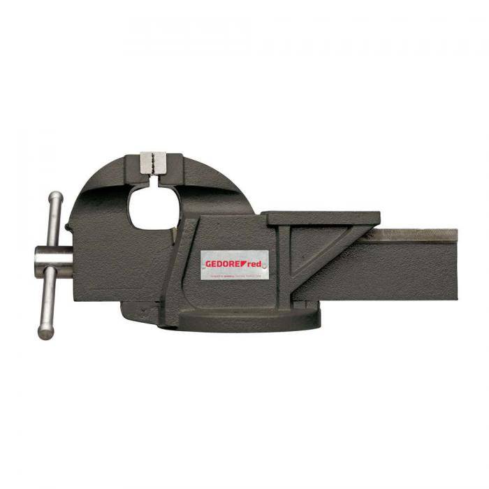 GEDORE red Schraubstock - Grauguß - mit Amboss - Spannweite 0 bis 125 mm