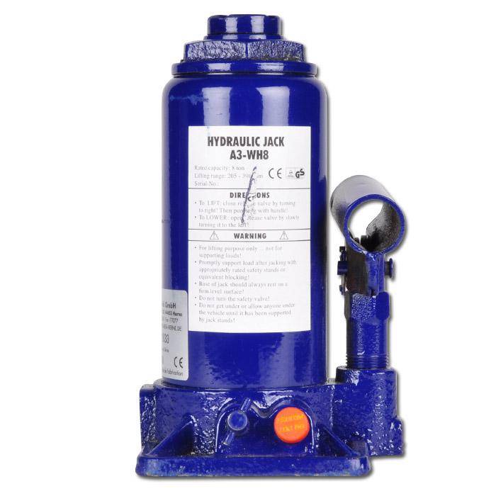 Stempelheber "A3-WH" - Schutz gegen Überlastung durch Überdruckventil - Tragfähigkeit 15 t - Hubhöhe 140 mm