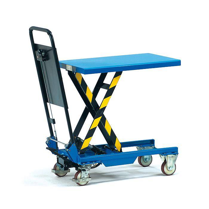 Hubtischwagen - Rohrschiebebügel anklappbar - 150 kg