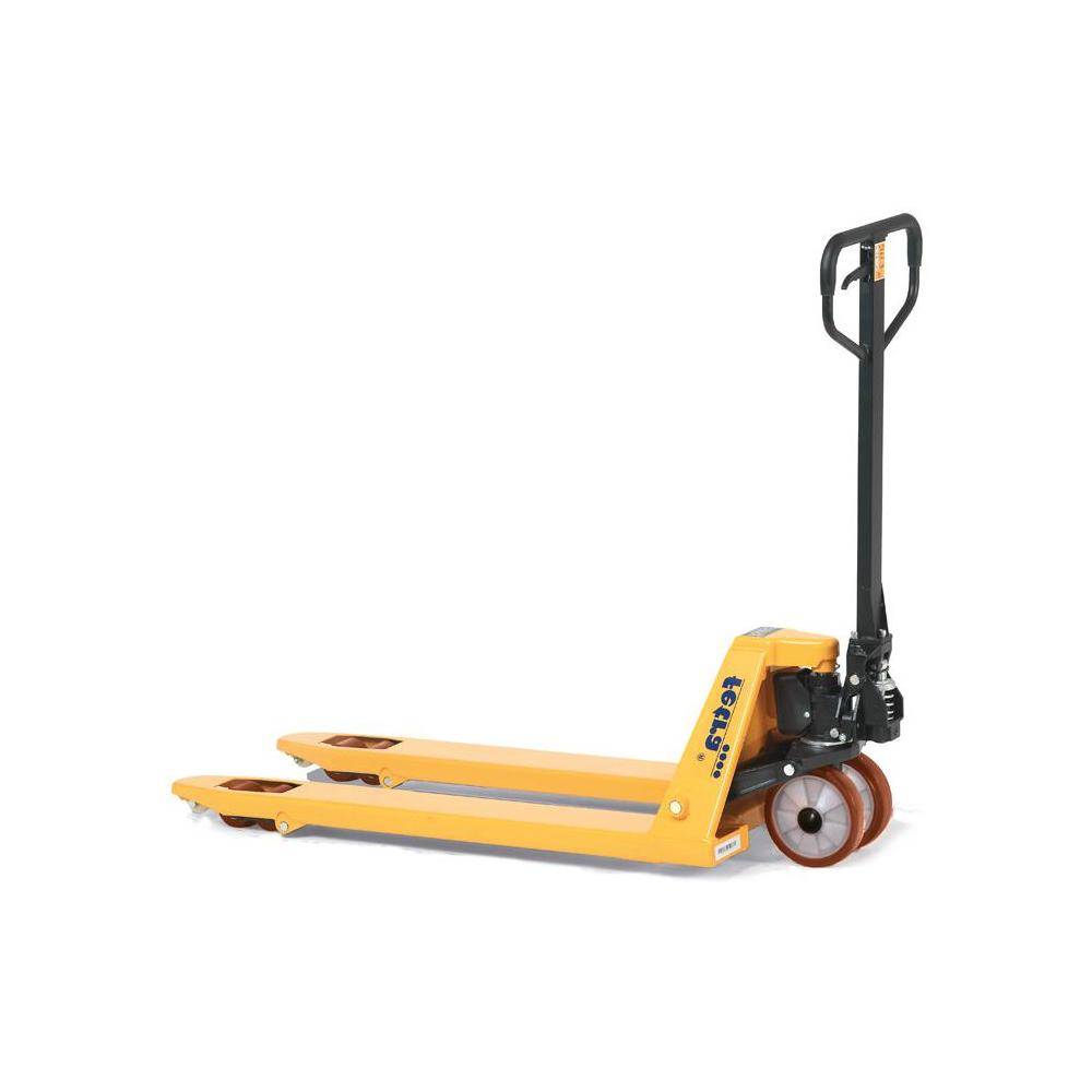 Gabelhubwagen - 2500 kg - Lenkräder Nylon - Gabelrollen Nylon Tandem