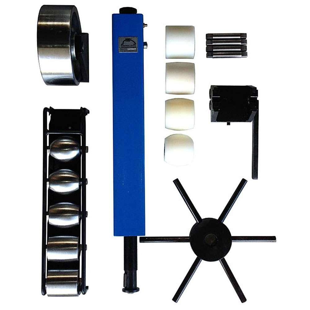 Rollenstreckmaschine Teilbausatz- incl. 5 Stück untere Stahlrollenräder - 4 Stück untere Kunststoffrollenräder