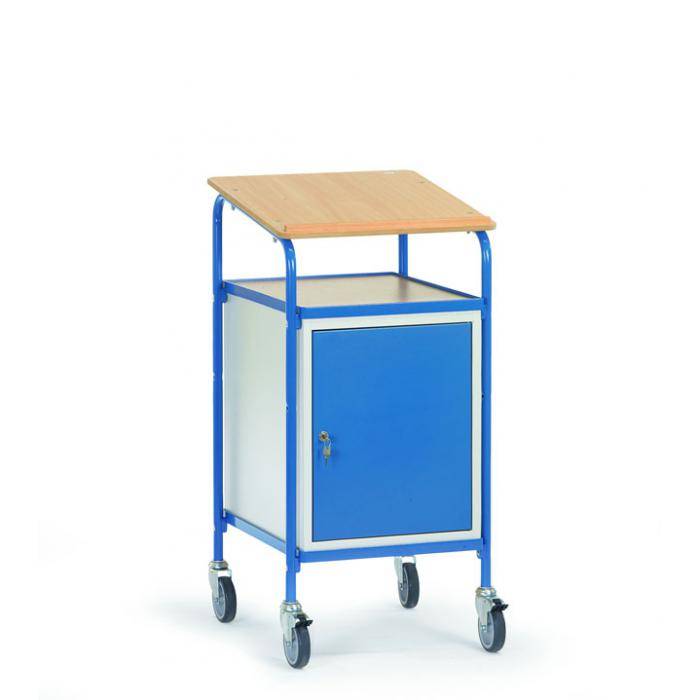 Rollpult - mit Schreibfläche und Stahlschrank