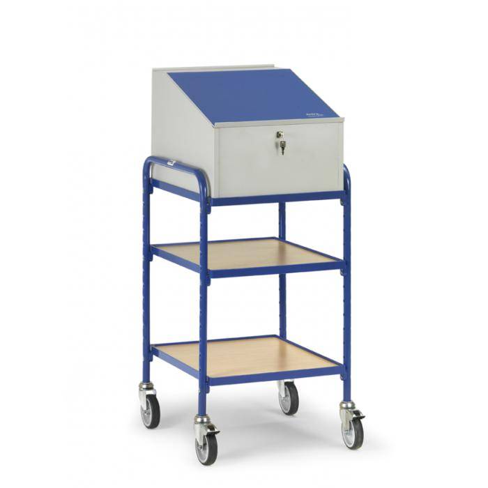 Rollpult - mit 2 Ablageböden und Schreibpult-Aufsatz