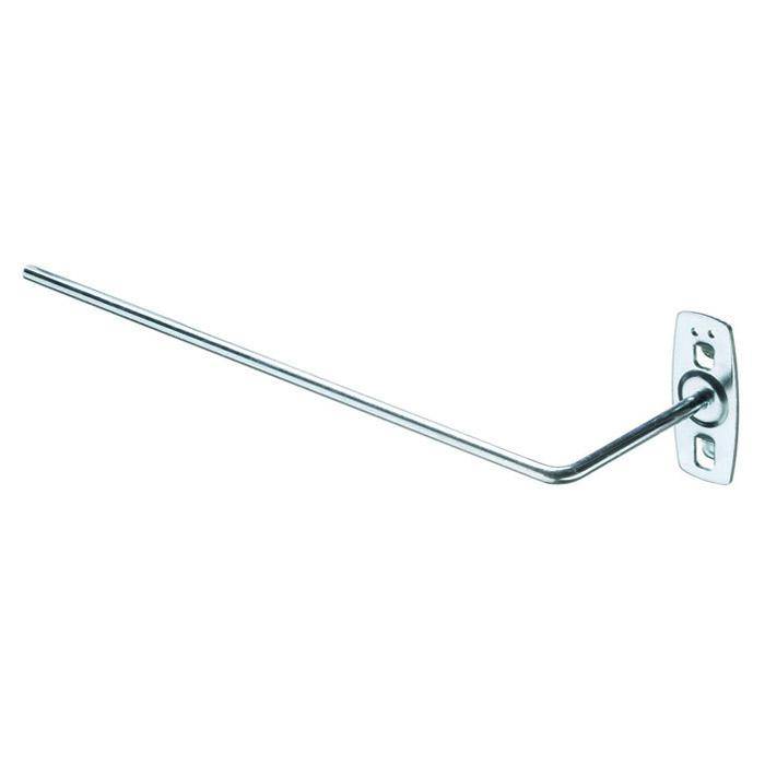 Papierrollenhalter - passend für Lochbleche - 4-kant Lochung - 10x38 mm