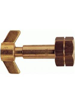 Propan-Umfüllstutzen - Vollmessing - DIN 477 - LORCH - W 21,8 x 1/14 links