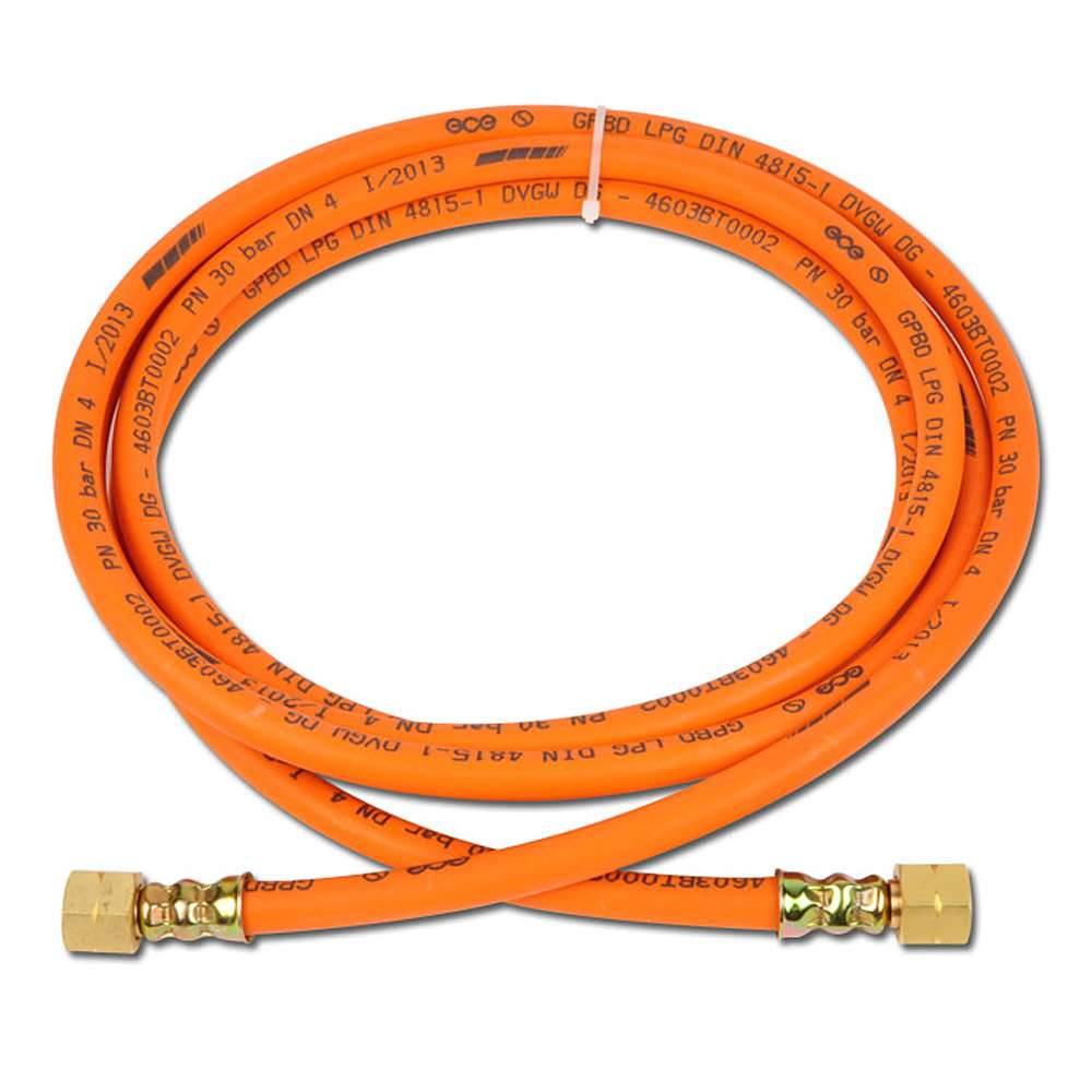 Hochdruckschlauch - 4mm I-Ø - G3/8" - Druckklasse 30 - "LORCH" - Länge m 2