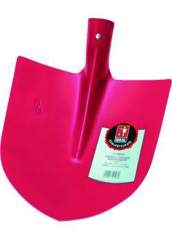 Frankfurter Schaufel "Ideal" - Gr. 5 - 300 x 270 mm - ölgehärtet - Ausführung mit Eschen-Langstiel 130 cm - Höhe 40 mm - Volumen 16,2 cdm