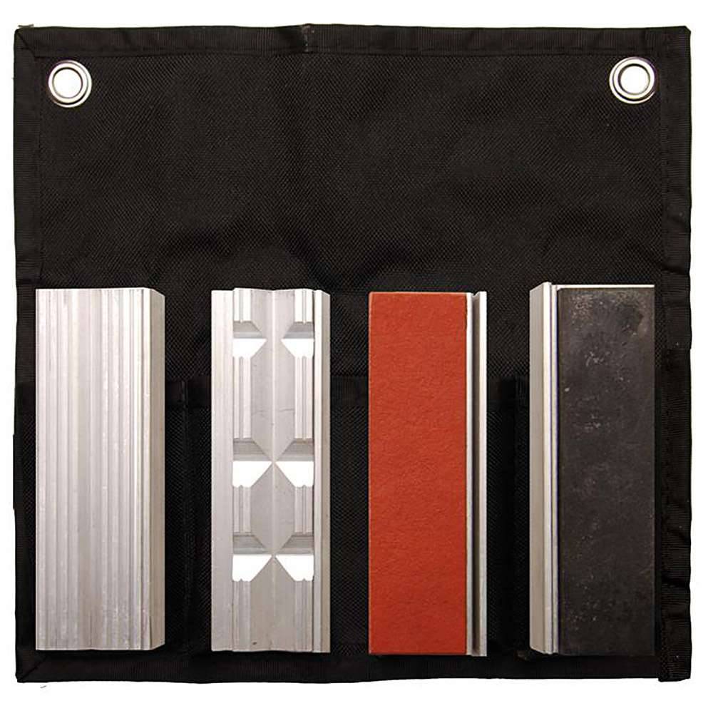 Magnet-Schutzbacken - für Schraubstock - aus Aluminium - Größe 100 x 25 mm - 8-tlg.