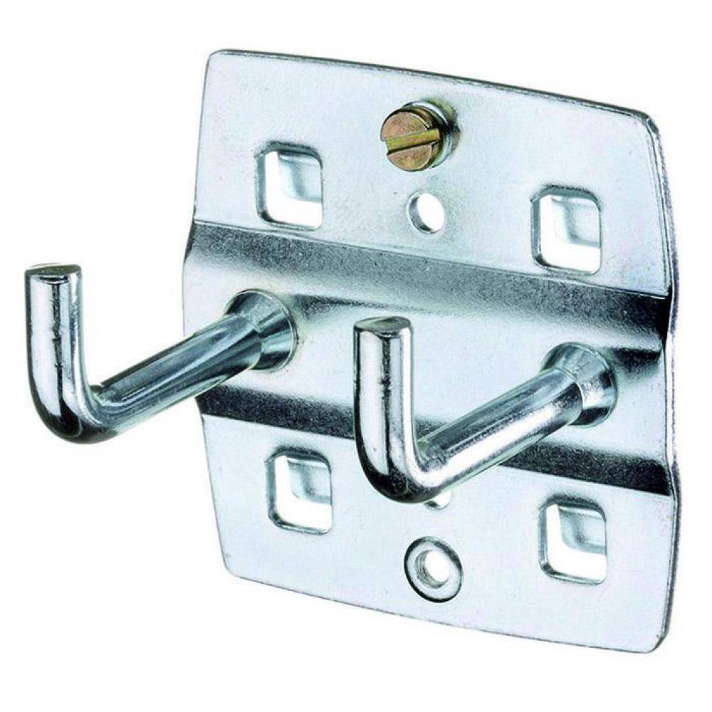 Werkzeughaken - doppelt - senkrechtes Hakenende - 75 mm