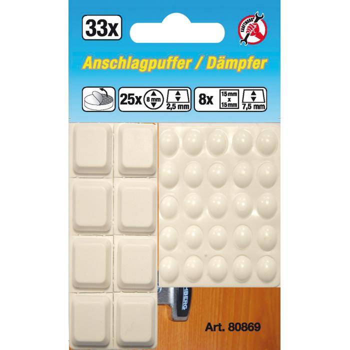 Anschlagpuffer-Satz - selbstklebend - 33-tlg.