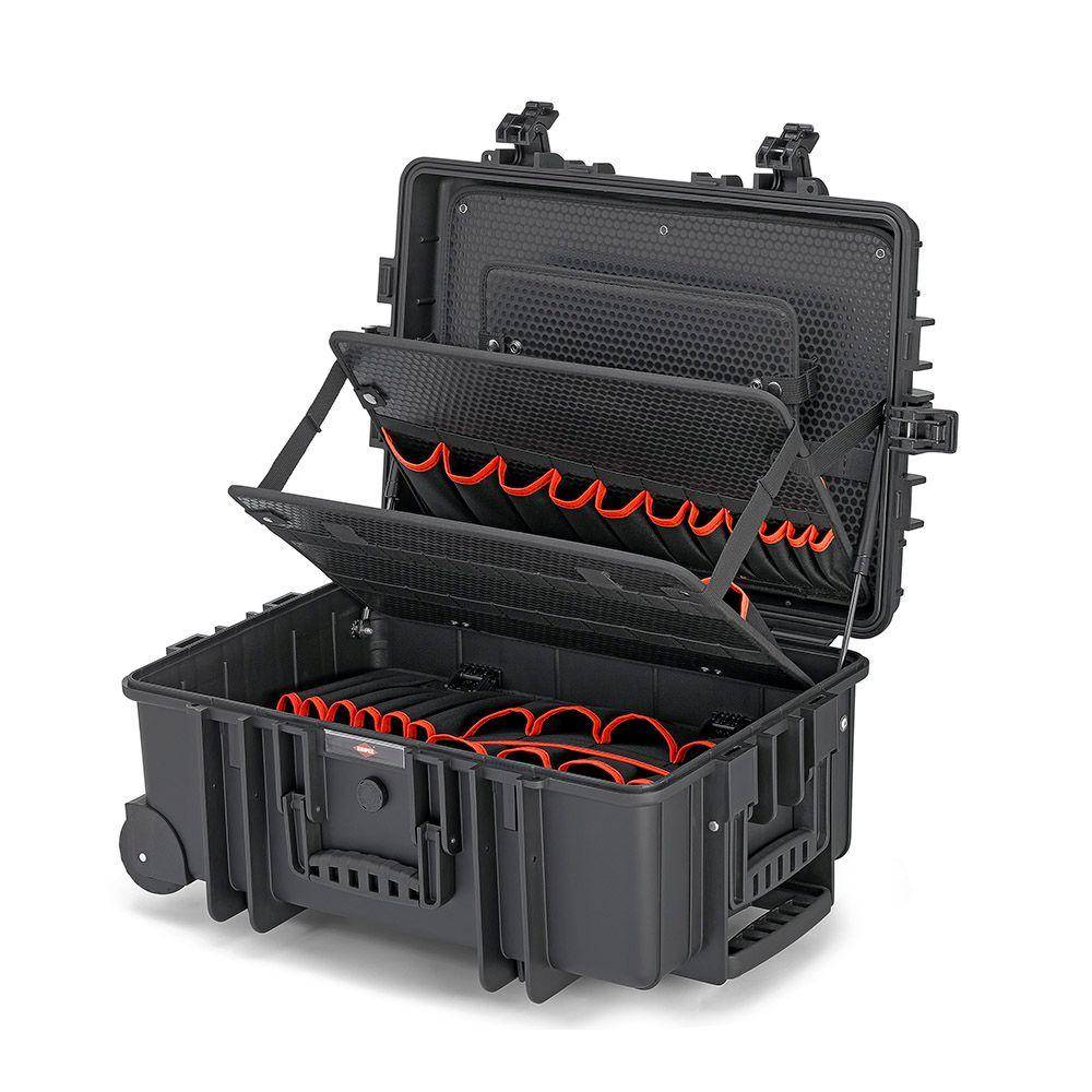 Werkzeugkoffer "Robust45 Move" Elektro - leer - bis 35 kg - schlagfest - mit integrierten Rollen und Teleskopgriff