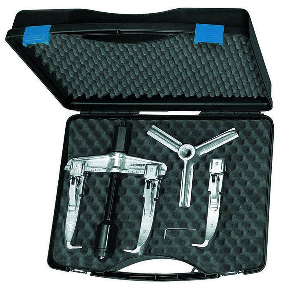 Abzieher-Set mit 3 Haken - mit Hakenbremse - 140 x 100 mm - max. Zugkraft 3,0 t