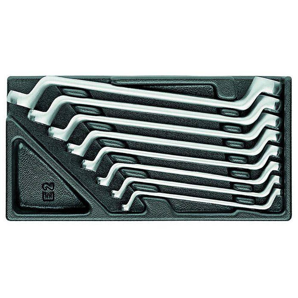 Ringschlüssel-Satz - 8-teilig - in 1/3 ES-Modul - Schlüsselweiten 6 bis 20 mm