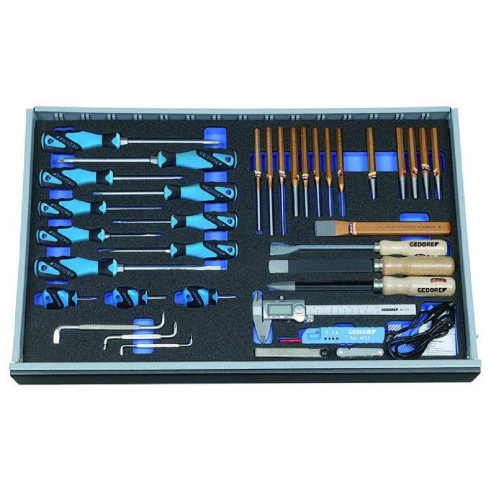 Werkzeugsortiment - in Check-Tool-Modul - 37-teilig