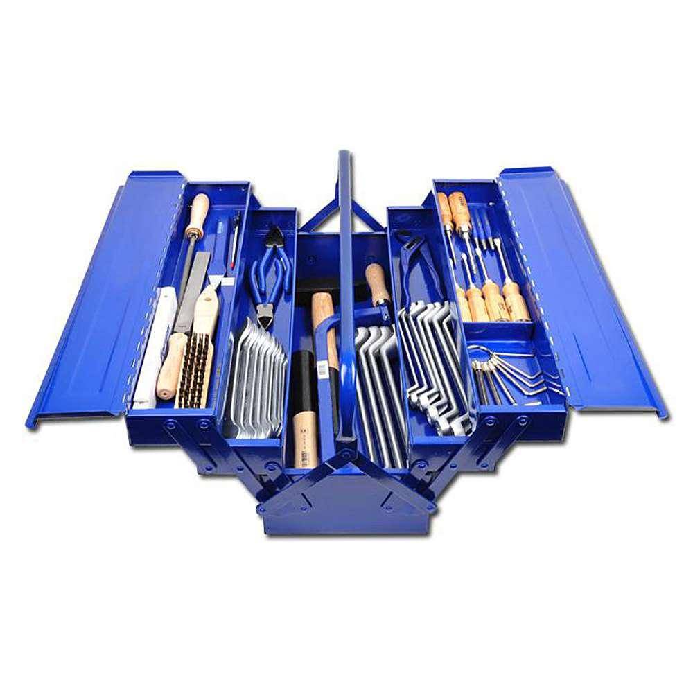 Werkzeugsatz - Schlosser - 58-teilig - im Stahlblechkasten