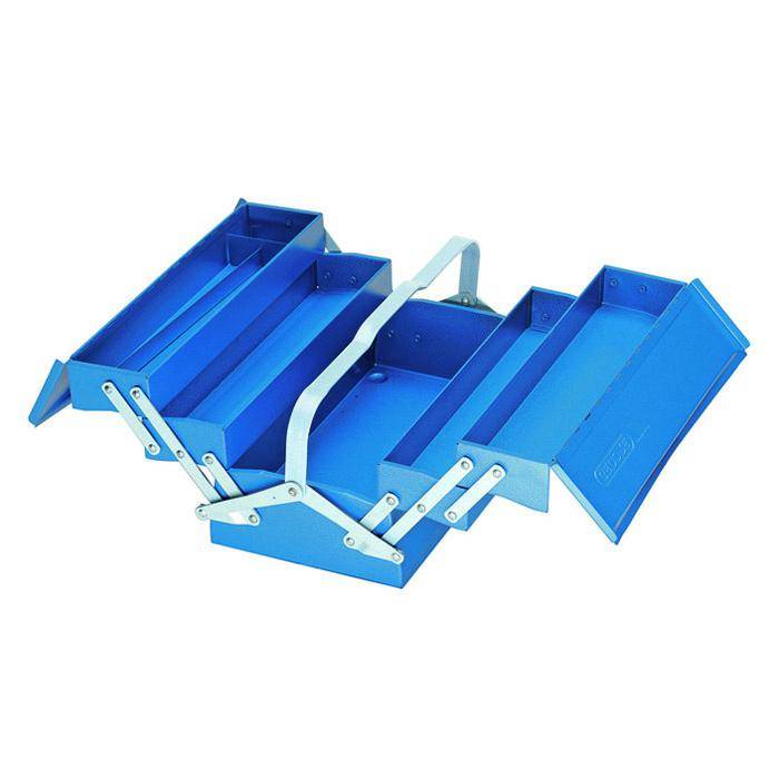 Werkzeugkasten - ohne Werkzeug - 5 Fächer - Stahlblech