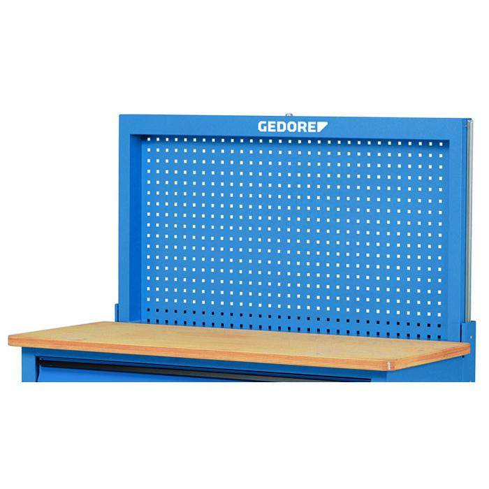 Rückwand - leer - für Werkbank 1504-1506 XL - hochfahrbar - 640 x 1190 x 70 mm