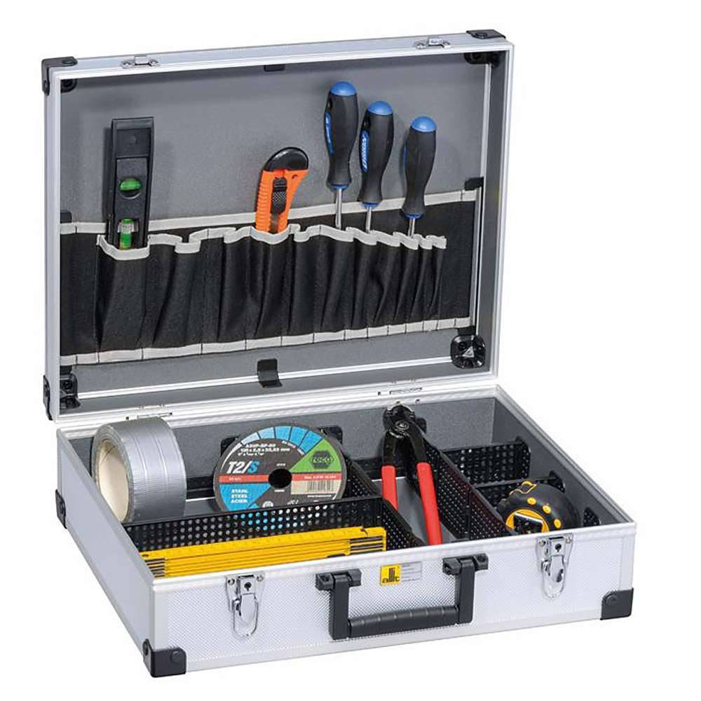 Werkzeugkoffer AluPlus Tool L 44-1 - Außenmaße (B x T x H) 445 x 355 x 145 mm