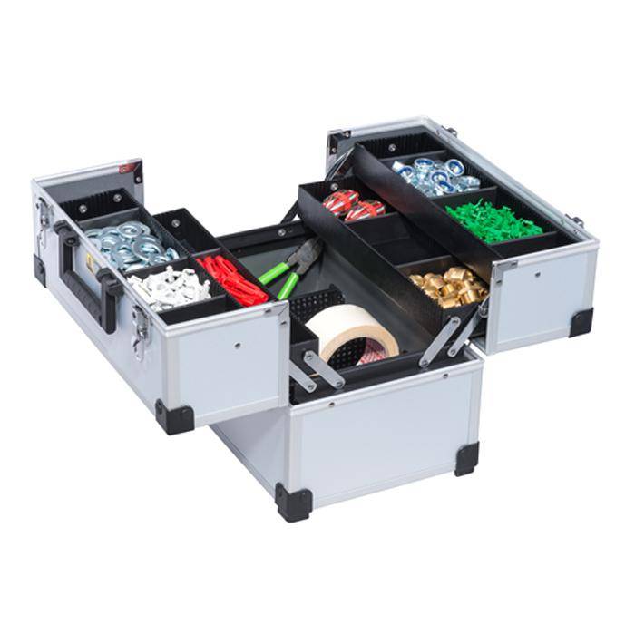 Werkzeugkoffer AluPlus Tool L 36C - mit Cantilever - Außenmaße (B x T x H) 365 x 230 x 275 mm