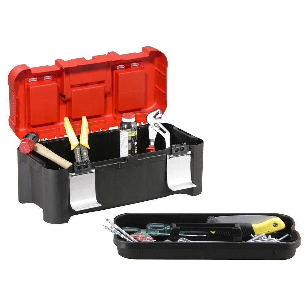 Profi-Werkzeugkoffer McPlus Alu 17.8 - Außenmaße (B x T x H) 450 x 225 x 200 mm - Farbe schwarz / silber