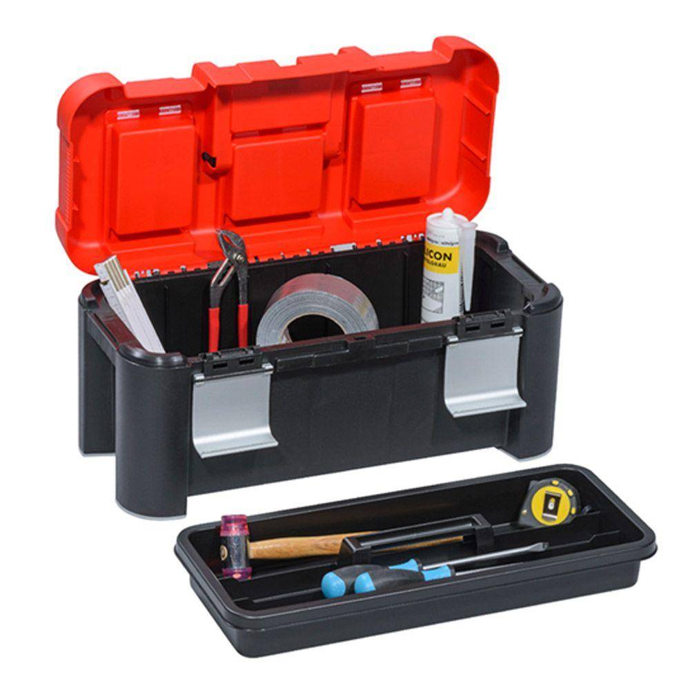 Profi-Werkzeugkoffer McPlus Alu 21 - Außenmaße (B x T x H) 530 x 250 x 250 mm - Farbe schwarz / silber