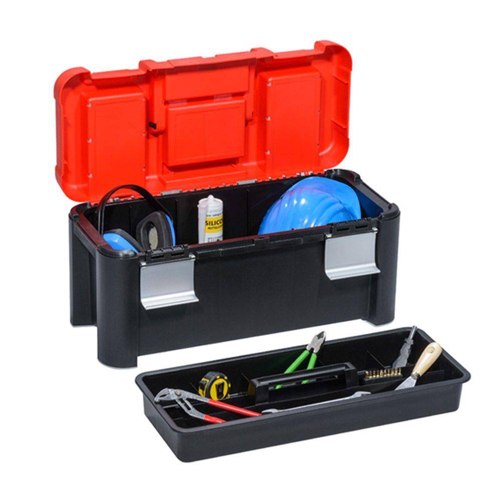 Profi-Werkzeugkoffer McPlus Alu 25 - Außenmaße (B x T x H) - 640 x 290 x 295 mm - Farbe schwarz / silber