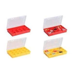 allit Sortimentskasten ''EuroPlus Basic'', Größe: 29/15, gelb hochschlagfester Polypropylen, 15 Fächer, feste Einteilung,