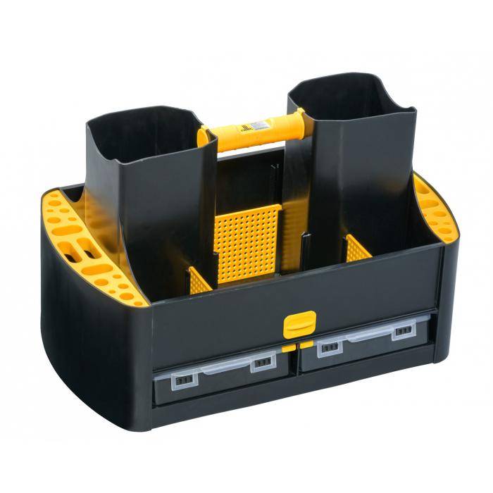 Werkzeug-Tragekasten McPlus Workman 19/62 - mit 5 Fächern - Außenmaße (B x T x H) 485 x 295 x 300 mm