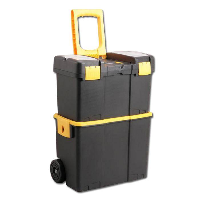 Werkzeugkoffer McPlus Mobile P 24 - rollbarer 2in1 Werkzeugkoffer - Außenmaße (B x T x H) 460 x 290 x 675 mm