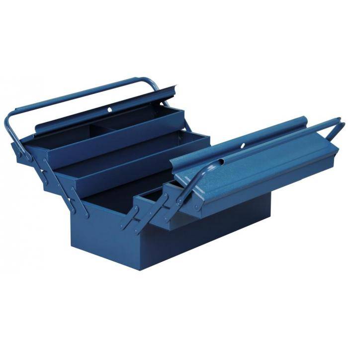 Werkzeugkasten McPlus Metall 5/47 - mit 6 Fächern - Außenmaße (B x T x H) 450 x 220 x 220 mm