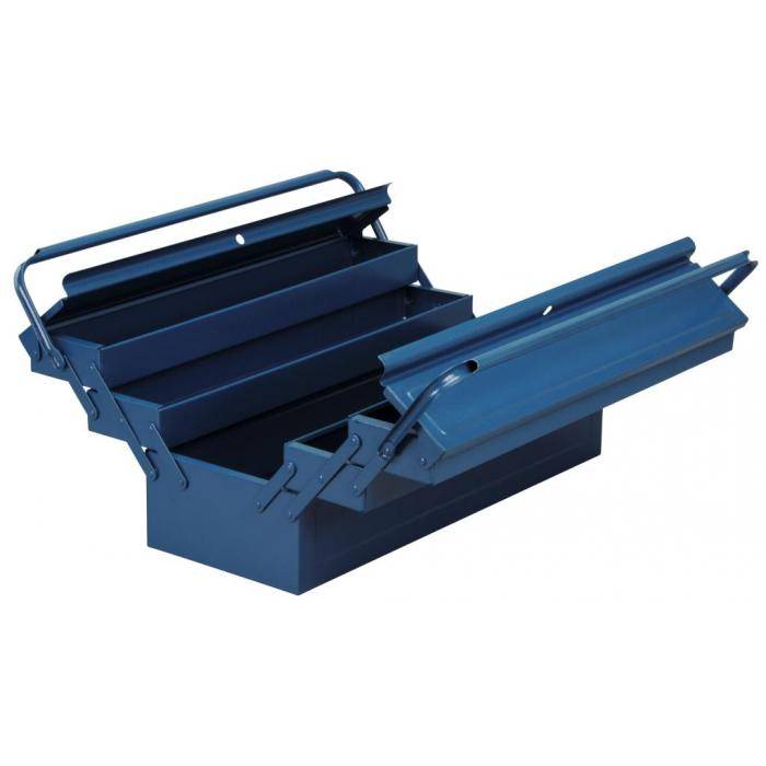 Werkzeugkasten McPlus Metall 5/57 - mit 6 Fächern - Außenmaße (B x T x H) 560 x 220 x 230 mm
