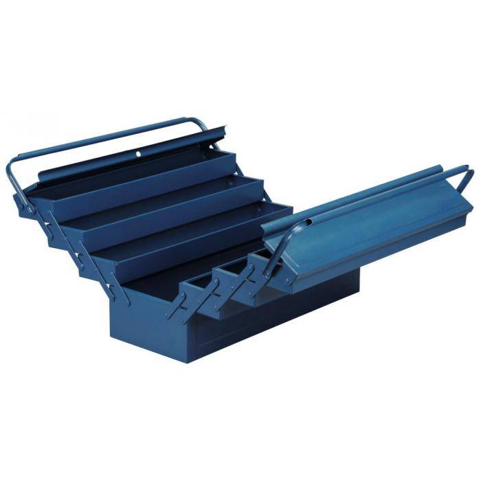 Werkzeugkasten McPlus Metall 7/57 - mit 8 Fächern - Außenmaße (B x T x H) 560 x 220 x 265 mm