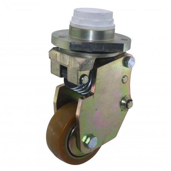 Stützrolle - für "Jungheinrich" - PU-Rad - Aluminiumfelge - Rad-Ø 100 mm - Radbreite 40 mm - Bauhöhe 206 mm