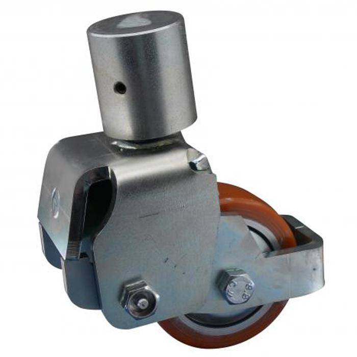 Stützrolle - für "Still/Wagner" - PU-Rad - Gussfelge - Rad-Ø 100 mm - Radbreite 40 mm - Bauhöhe 141 mm