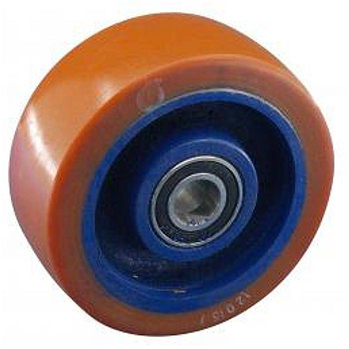 Stützrad - für "Linde" - Polyurethanrad - Gussfelge - Rad-Ø 100 mm - Radbreite 40 mm - Achsloch-Ø 15 mm