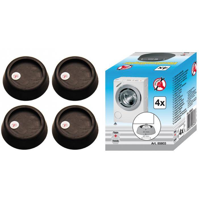 Vibrationsdämpfer-Satz - Höhe 20 mm - Ø 65 mm - 4-tlg.