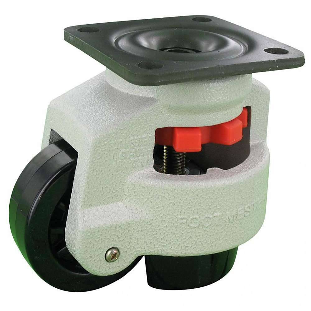 Feststellrolle - Polyamidrad - Gleitlager - Rad-Ø 63 mm - Bauhöhe max. 123 mm - Tragkraft 500 kg