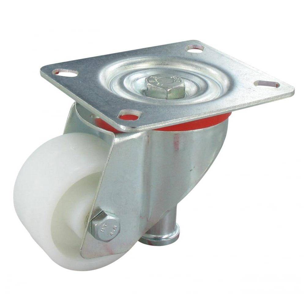 Lenkrolle mit Hebefunktion - Polyamidrad - Rad-Ø 60 mm - Bauhöhe 89 bis 110 mm - Tragkraft 120 kg