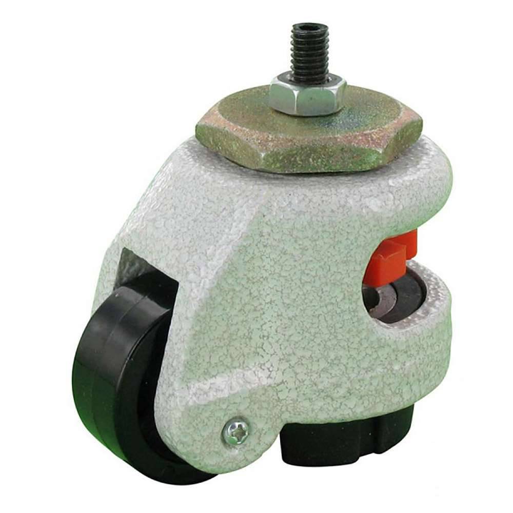 Feststellrolle - Gewindestift - Polyamidrad - Rad-Ø 42 mm - Bauhöhe 71 bis 81 mm - Tragkraft 50 kg