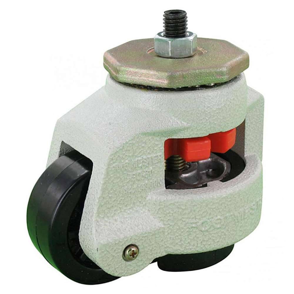 Feststellrolle - Gewindestift - Polyamidrad - Rad-Ø 63 mm - Bauhöhe 103 bis 117 mm - Tragkraft 500 kg