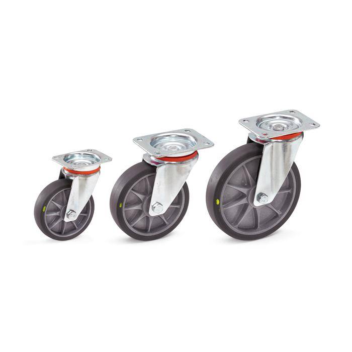 Lenkrolle - Thermoplastrad EL - Rad-Ø 125 mm - Bauhöhe 165 mm - Tragkraft 135 kg
