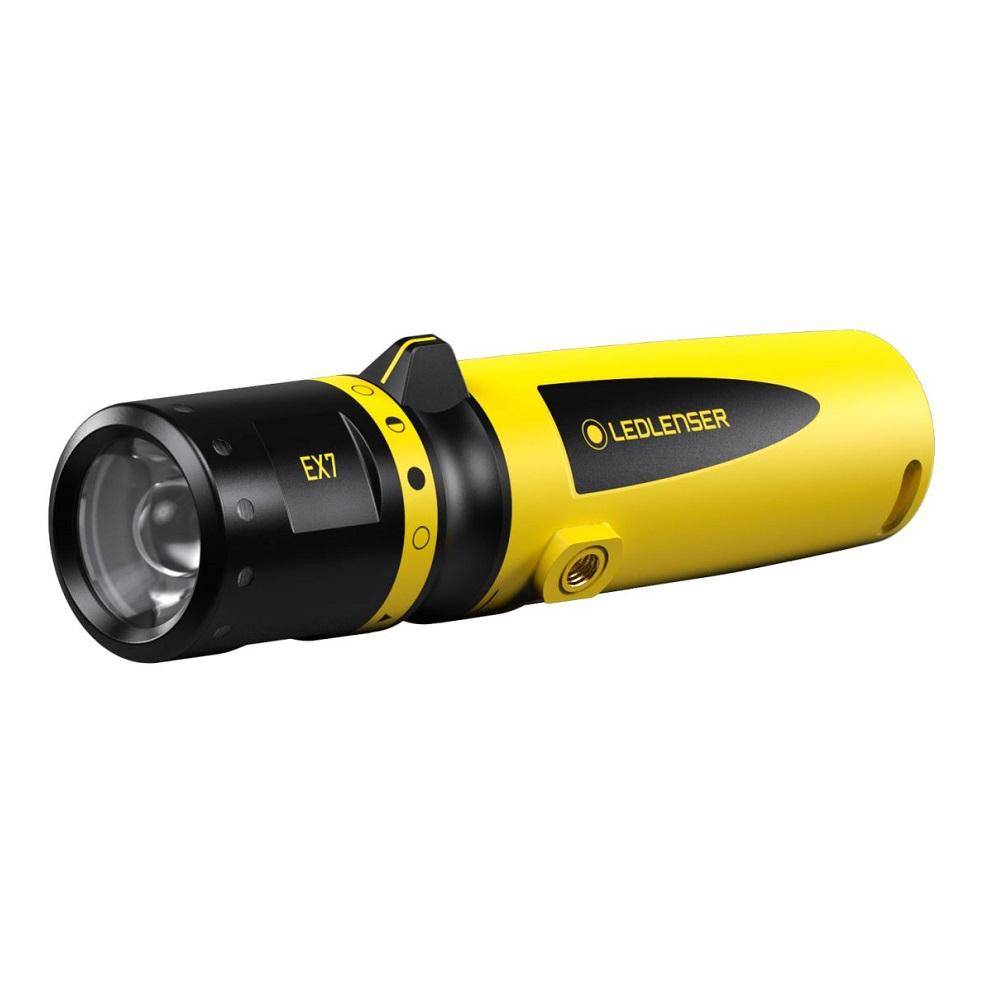 Ledlenser EX7 - Leuchtweite 70 bis 120 m - Leuchtdauer 7 bis 45 Std. - 3x Mignon (AA) 1.5V