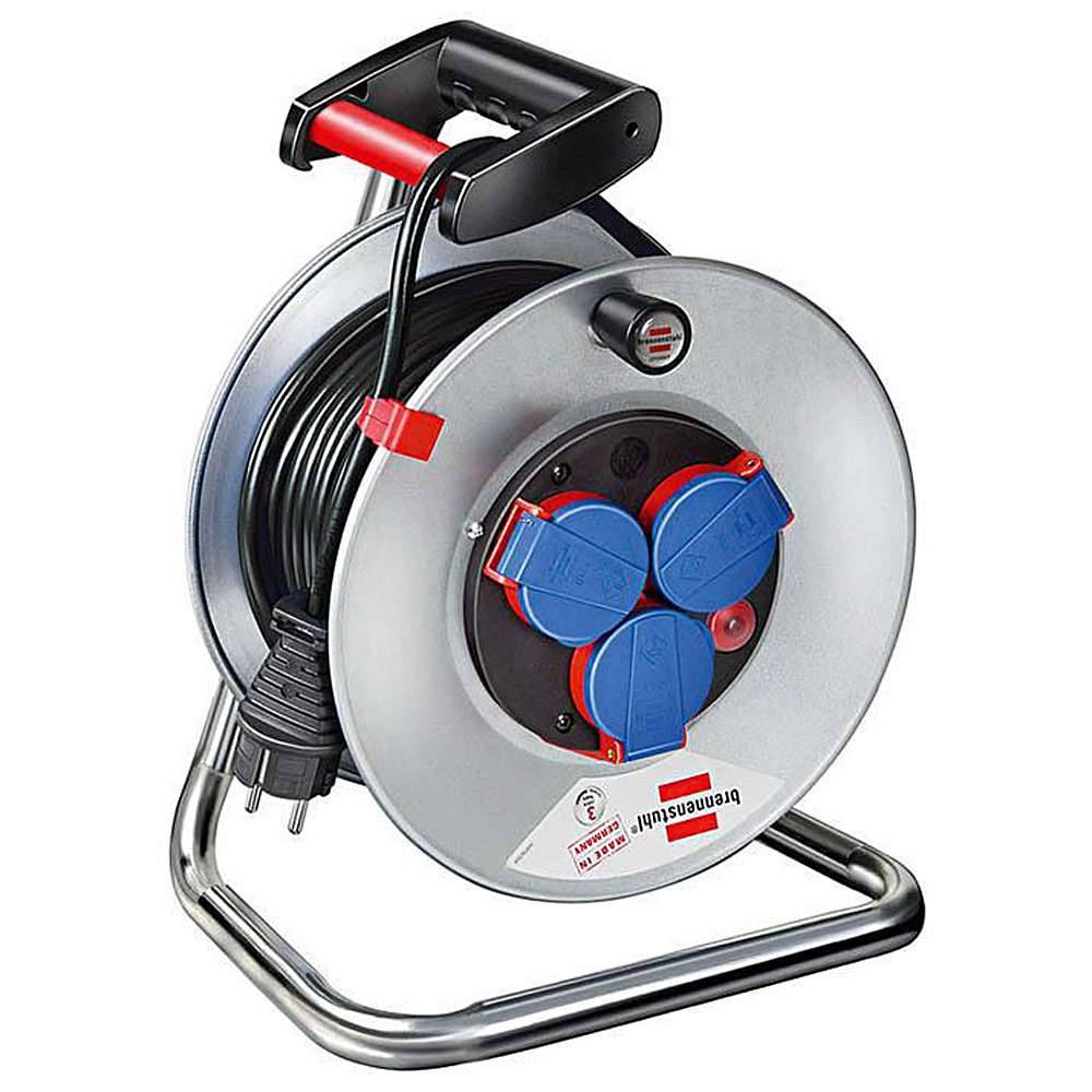 Garant® S IP 44 Kabeltrommel - N05V3V3-F 3G1,5 - 50 m - schwarz - Trommel-Ø 240 mm