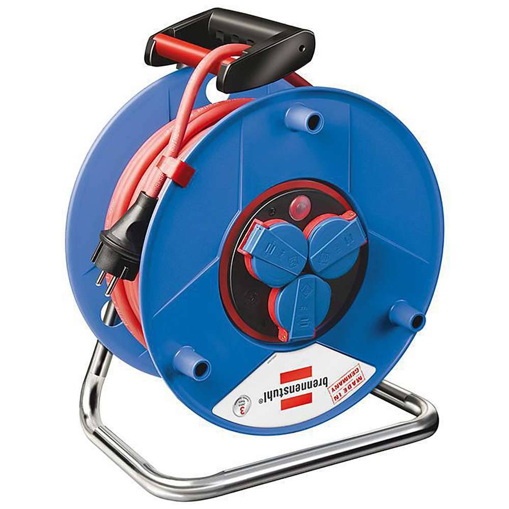 Garant® Bretec® IP 44 Gewerbe-/Baustellen-Kabeltrommel - H07RN-F 3G1,5 - 50 m - rot - Trommel-Ø 320 mm