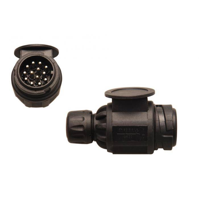 Anhänger-Stecker - 13-polig - geschraubte Kabelanschlüsse