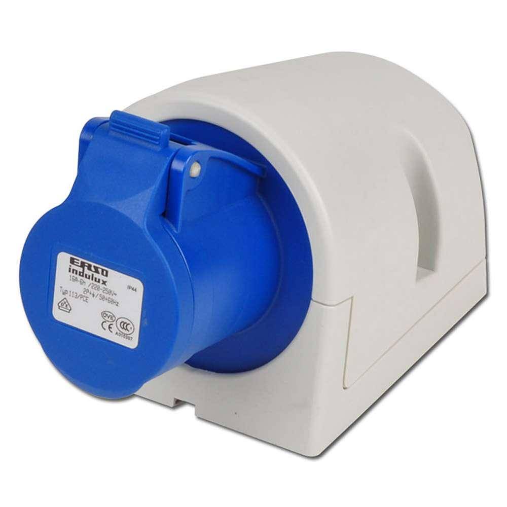 Wandsteckdose spritzwassergeschützt 3-polig - 230 V - 6 h