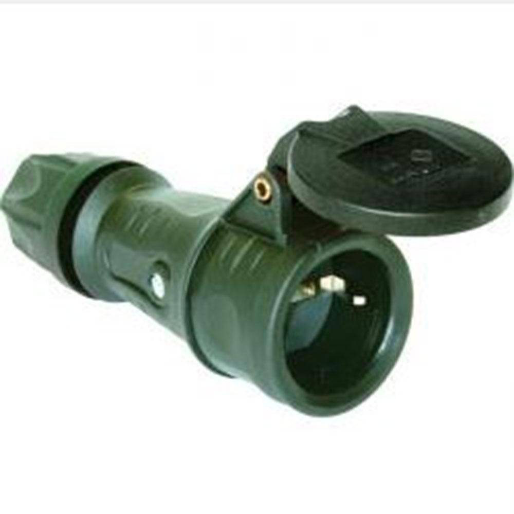 Schutzkontaktkupplung "Typ TKD" - IP 44 - mit Klappdeckel - 230V