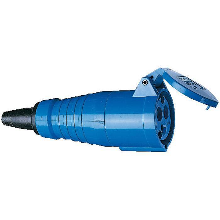 CEE-Kupplung - 230 V - 16 A - 3-polig - IP 44 - blau